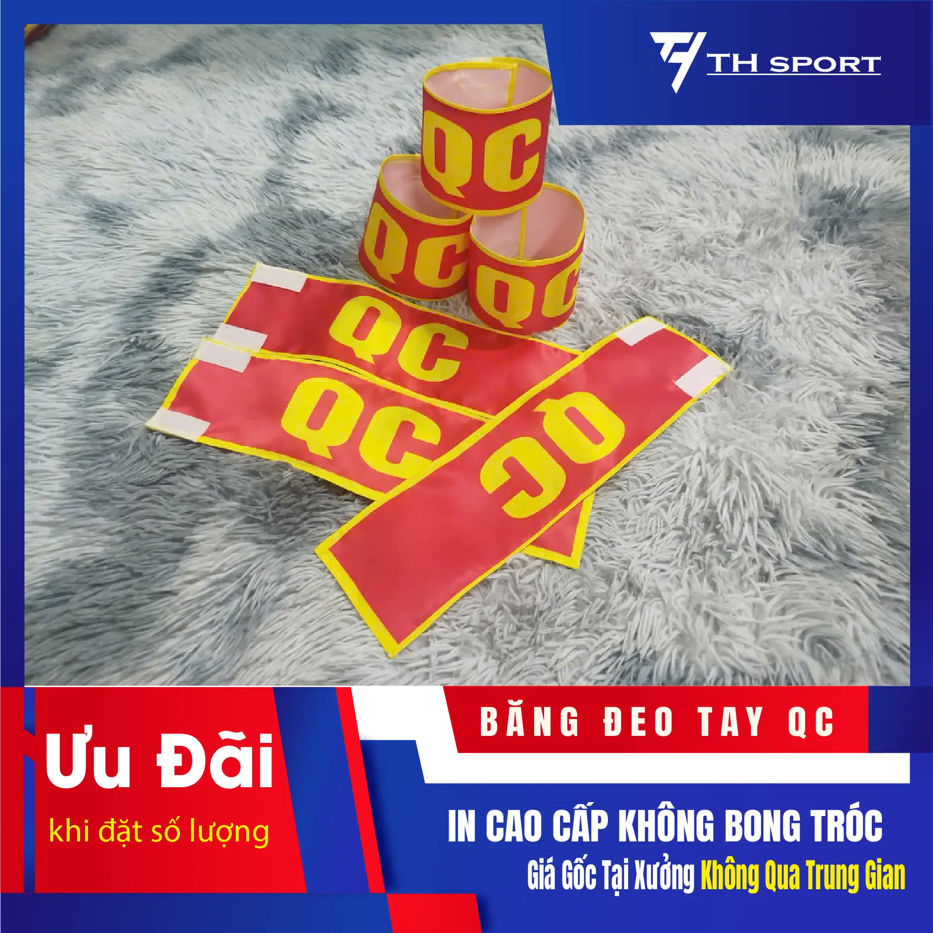 BĂNG ĐEO TAY QC - CHẤT LIỆU IN KHÔNG BONG TRÓC