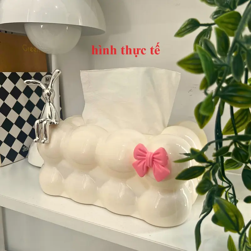 Hộp đựng khăn giấy dễ thương kèm mô hình 6