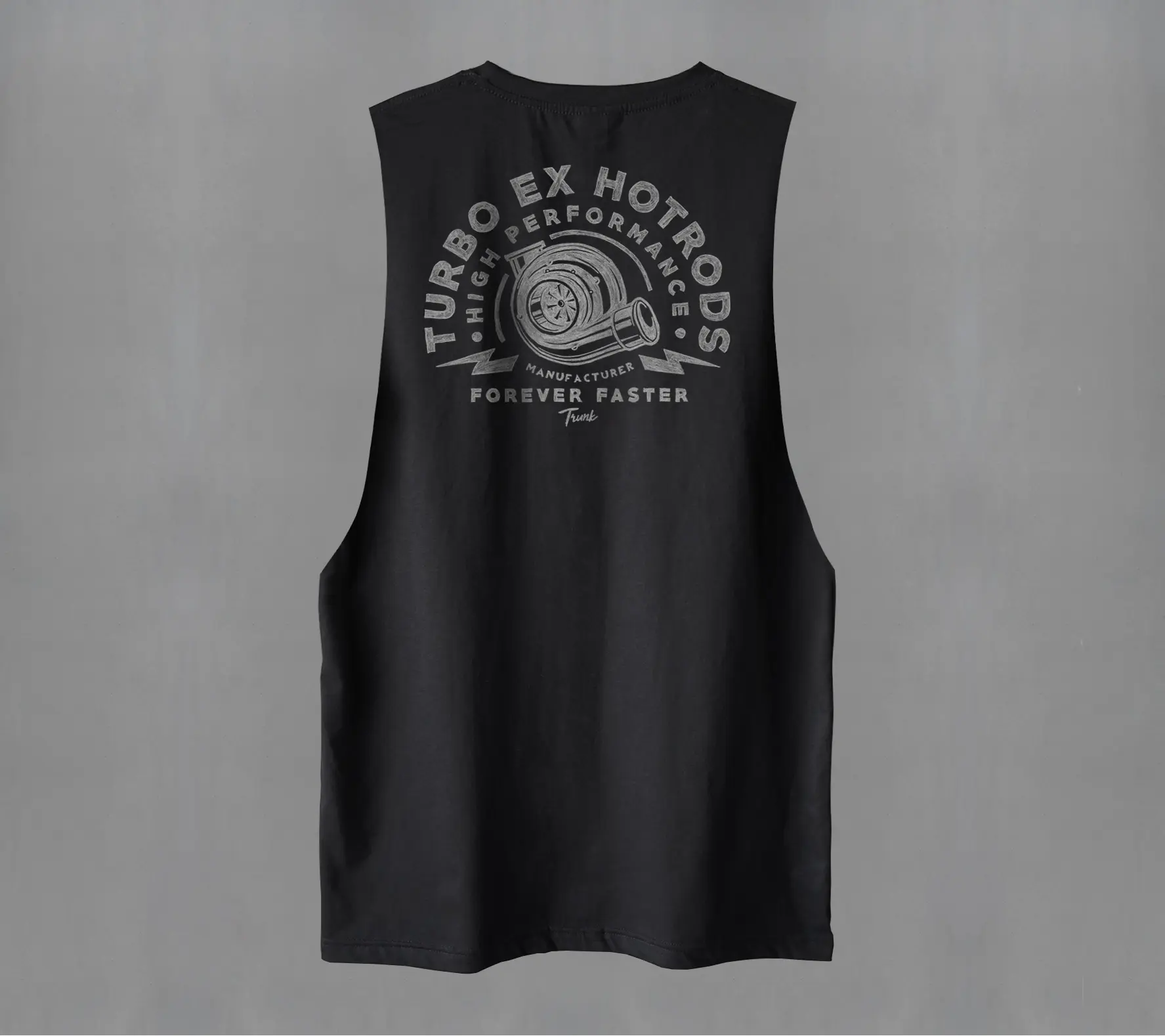 Trunk Tank Turbo Black Baju Tanktop Muscle Keren Motorcycle Baju Motor Kaos Keren Baju Doplang