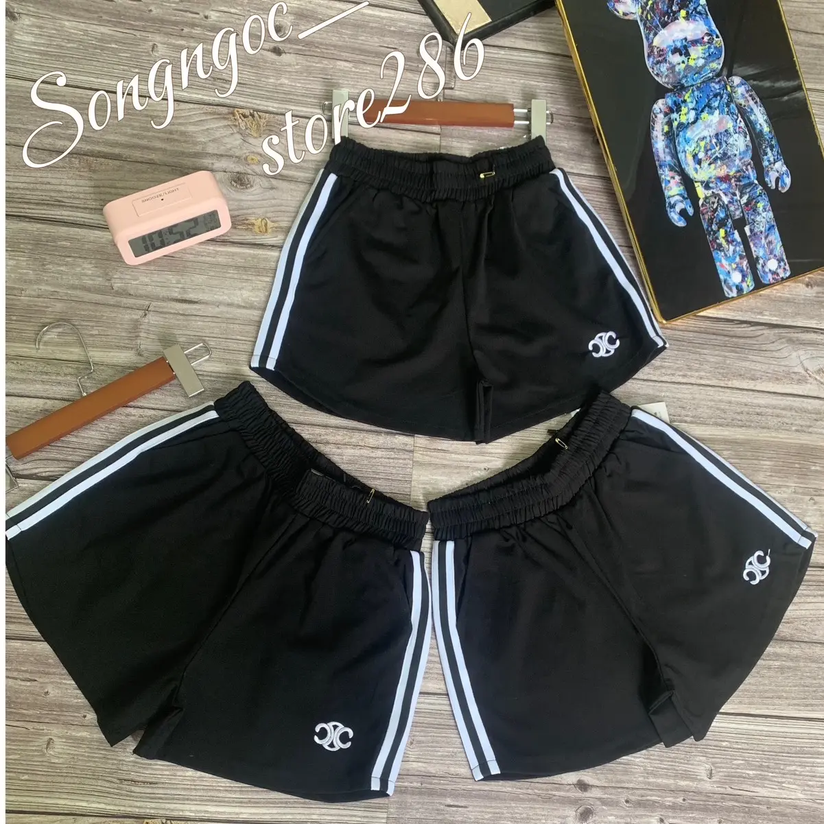 Quần short nữ chun, dây rút chất umi co dãn hoạ tiết trẻ trung tôn dáng khi mặc ở nhà, đi chơi, đi du lịch đều đẹp