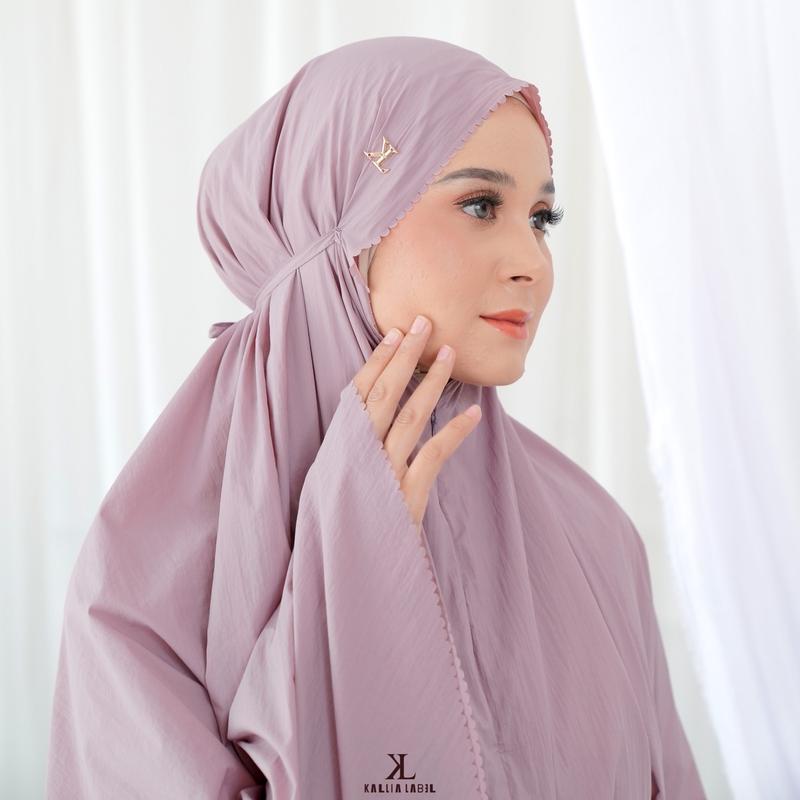 Alula Travel Prayer Set | Mukena Mini Travel Premium by Kallia | Packaging with box 8