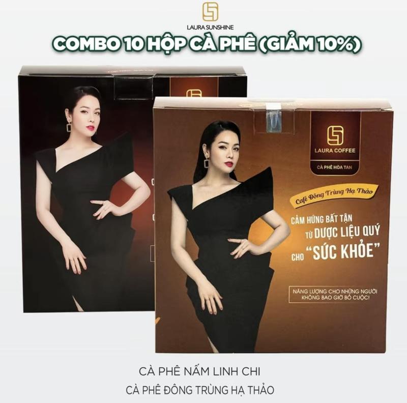 COMBO 10 Hộp cafe laura Nhật Kim Anh ( Giảm giá) Coffee Cà Phê Laura