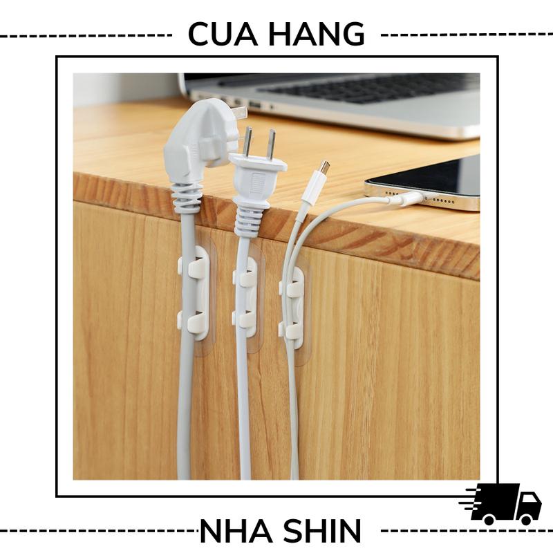 Nẹp Dây Điện Dán Tường Siêu Dính ,Kẹp Giữ Cáp Sạc Chống Rối Gọn Gàng Tiện Lợi