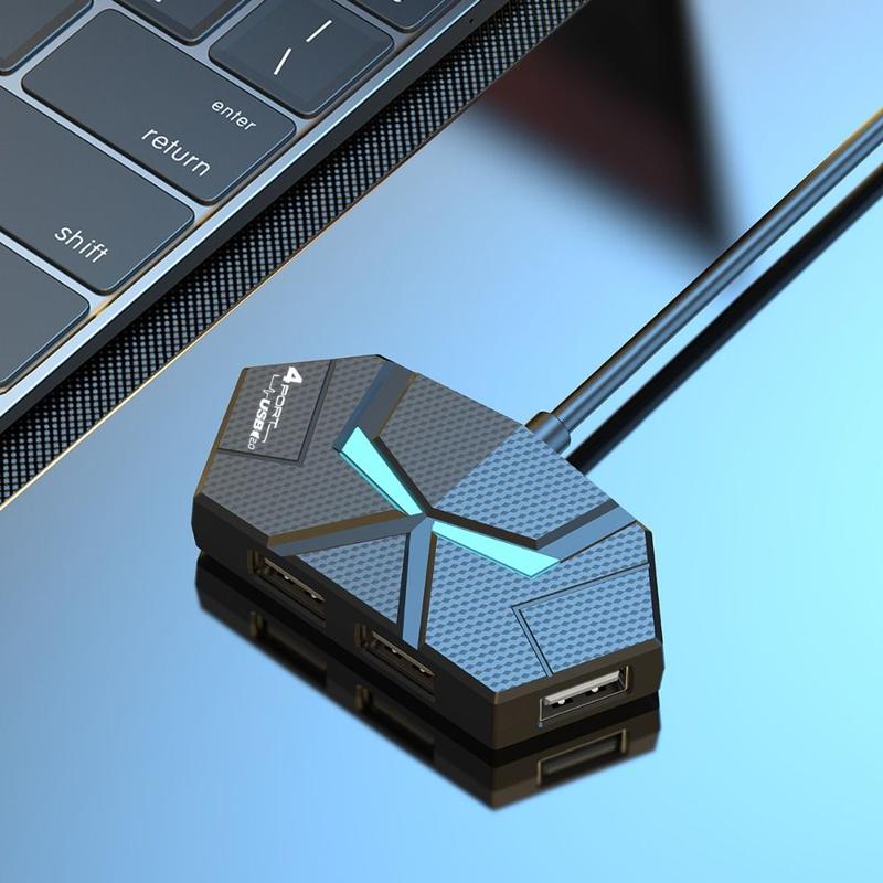 Hub Bộ Chia USB Cầm Tay 4 / 7 Cổng, Trạm Đế Cắm Tốc Độ Cao, Bộ Chia USB 3.0 Và USB2.0 Đa, Phụ Kiện Máy Tính, Chiều Dài 0,6m / 1,2m 7
