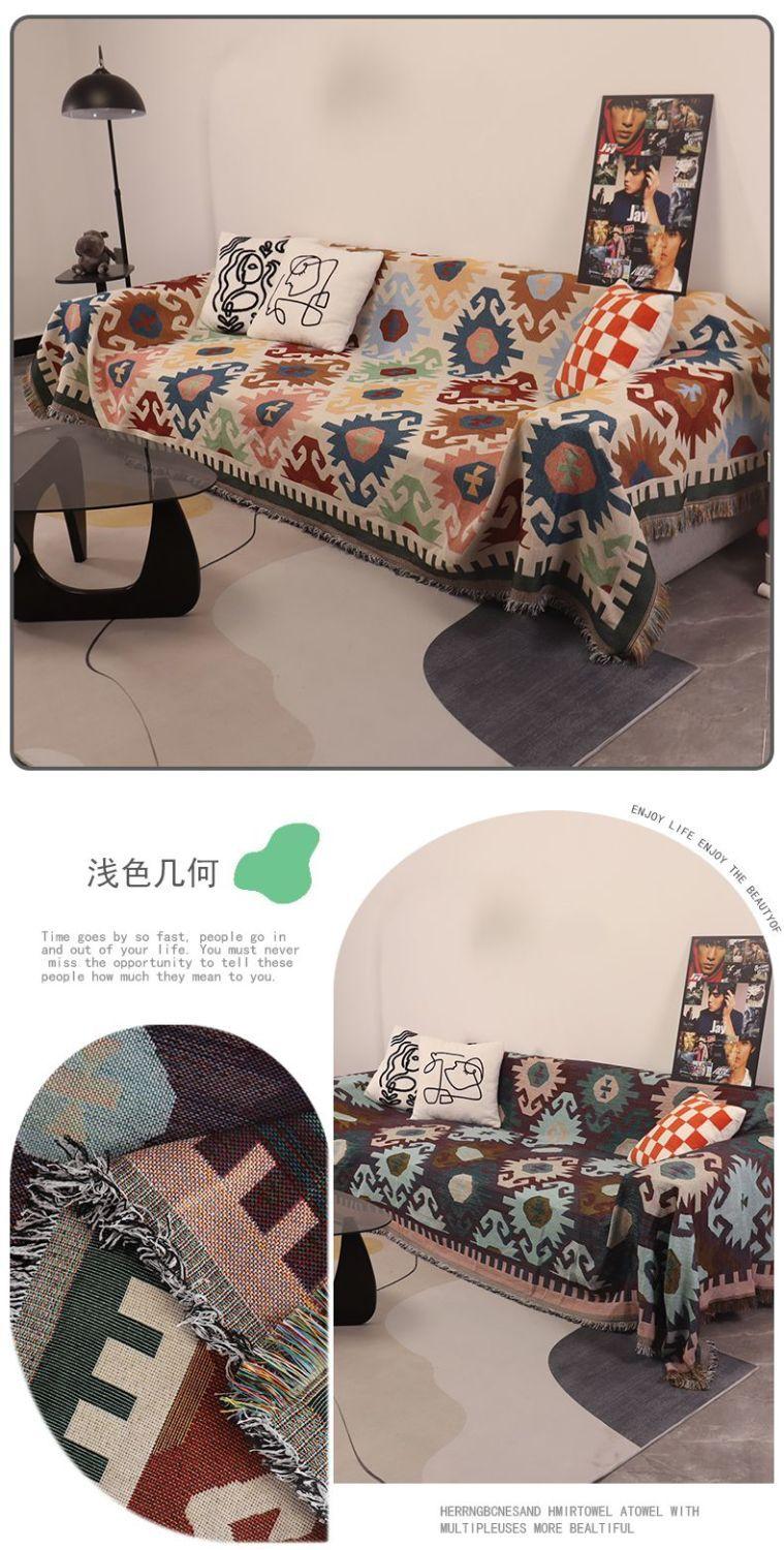 Product Introduction of INS Nordic sofa cover, Internet celebrity cover, all included, dust-proof, suitable for all seasons, universal sofa cover 24