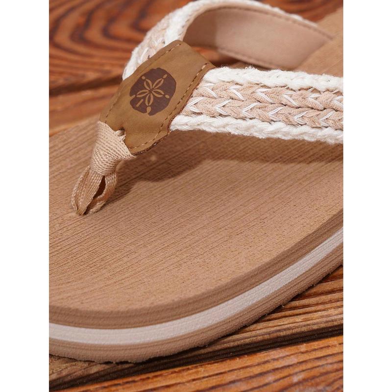 Popular Women's Fashionable Casual Thong Sandals, Lightweight And Comfortable Summer Outdoor White Flip Flops 8