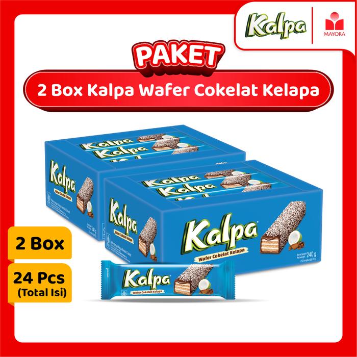 Gambar Paket 2 Box Kalpa Wafer Cokelat Kelapa dari Mayora Kota Administrasi Jakarta Barat Tokopedia