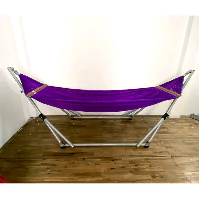 Bộ Khung Võng xếp sơn Bạc chống rỉ sét- hàng cao cấp bao chắc chắn+ lưới võng nhiều màu sắc bao êm khung  võng 5