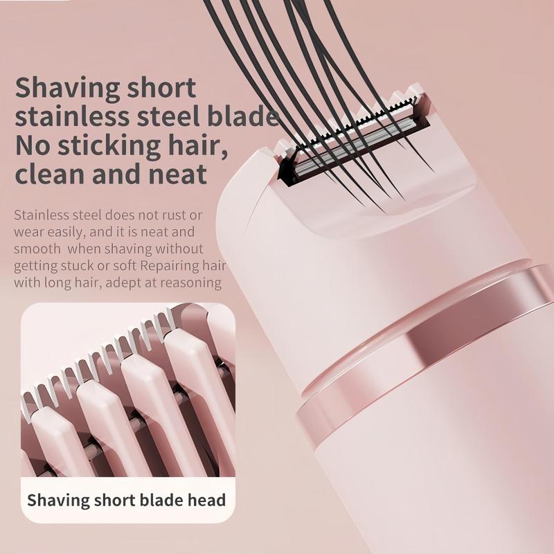 2 in 1 Electric Body Shaver for Women, 1 Piece Double-ended Rechargeable Electric Bikini Shaver, Wet and Dry Use Body Hair Trimmer for Home & Travel 4