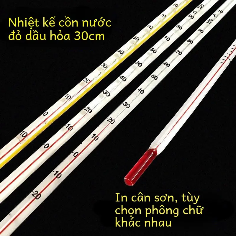Nhiệt kế nước, Bán Buôn, Thủy ngân và cồn được kiểm tra quá mức, Que thủy tinh nước đỏ, Nhiệt kế dầu hỏa, Phạm vi nhiệt độ: 0-100 độ