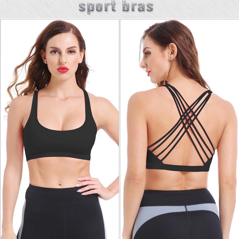 Product Introduction of Spring/Summer Cross Back Sports Vest, High Strength Shockproof Underwear, Yoga Fitness Running Bra 4