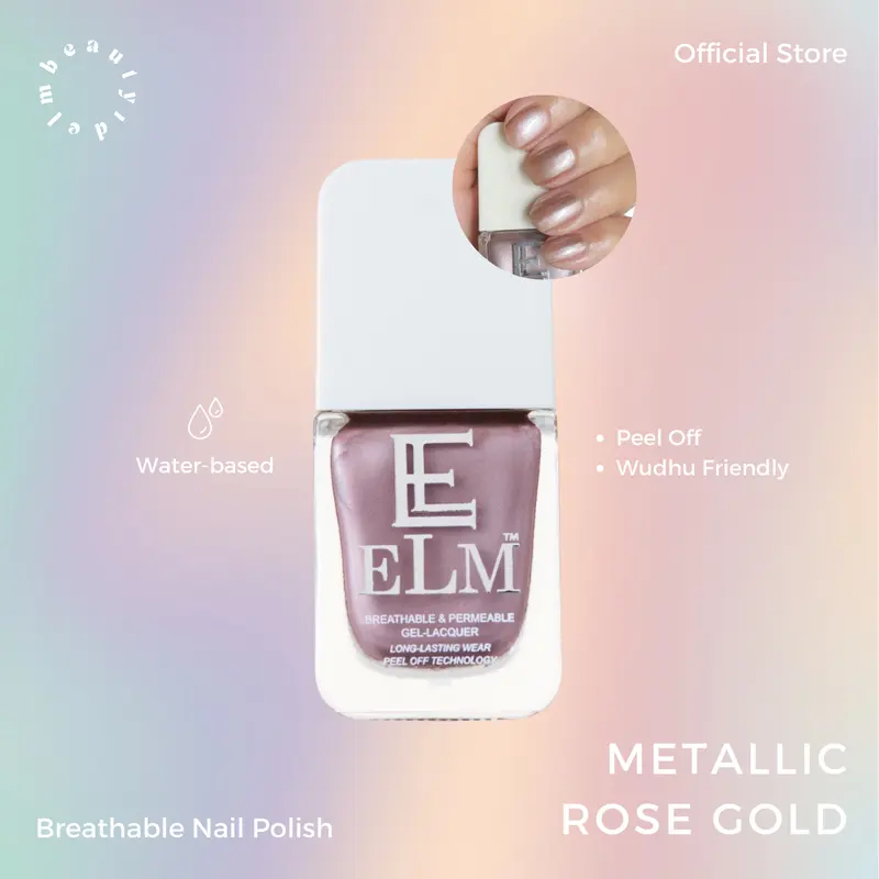 ELM BEAUTY - Nail Polish - Metallic Rose Gold 0