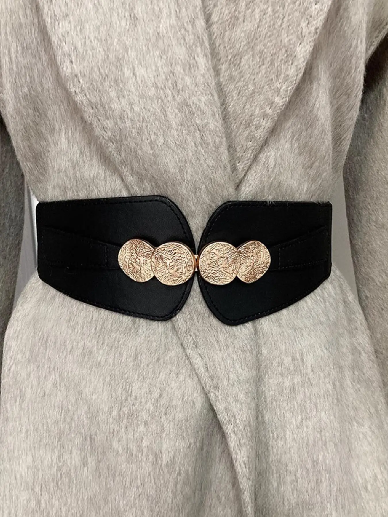 Women's Solid Color Wide Belt, Fashionable PU Leather Belt for Daily Clothing Decor, Trendy All-match & Exquisite Belt for Birthday Gift