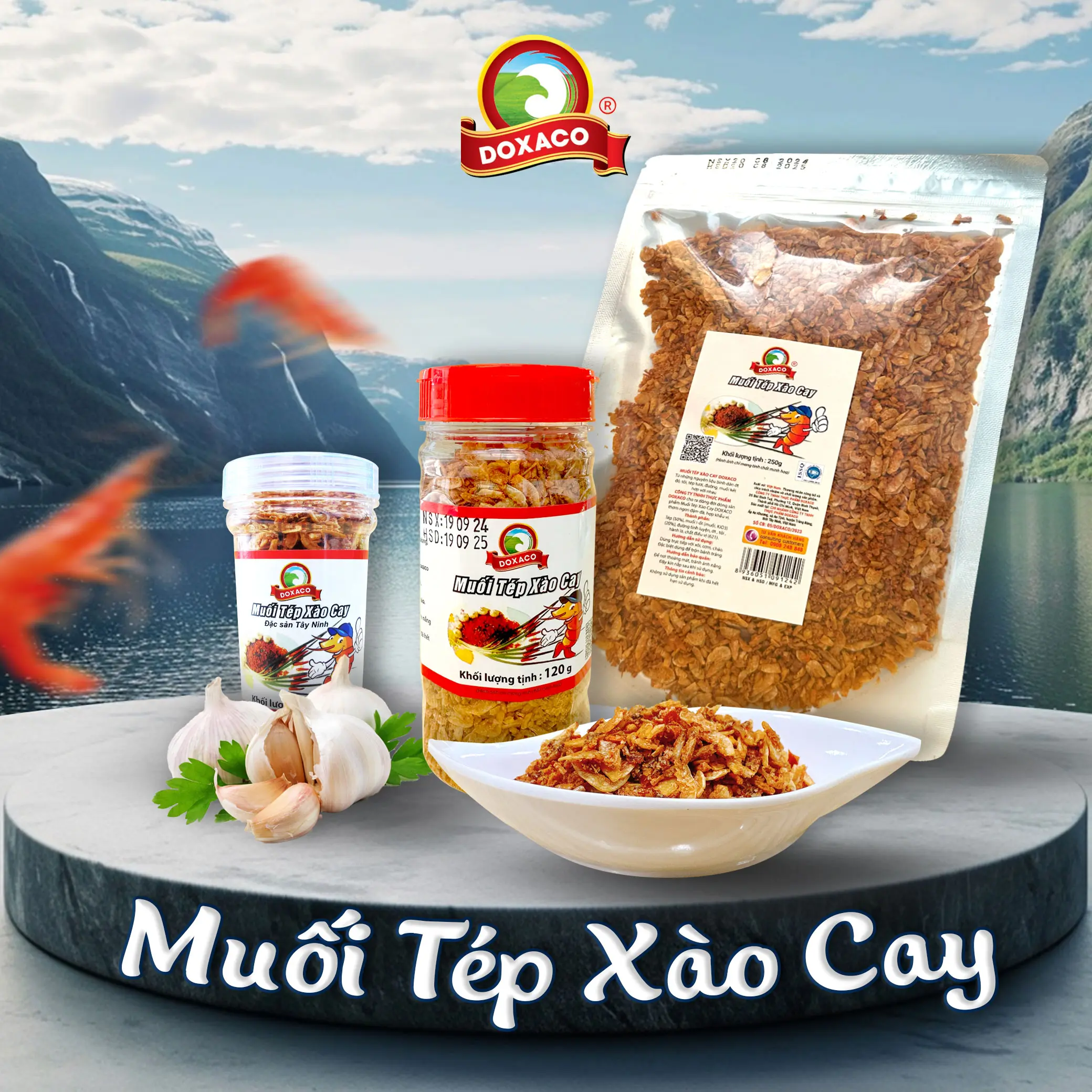 Muối Tép Xào Cay Doxaco Tăng Hương Vị Cho Xôi, Cơm, Cháo, Bánh Tráng Shrimp Salt Gia Vị Cay