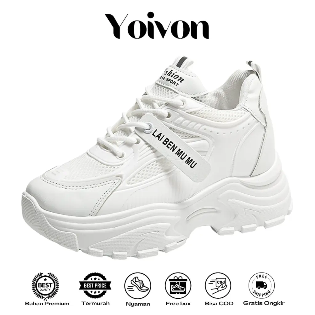 YOIVON - Free Box Jeonghan Sepatu Sneakers Wanita Kualitas Premium