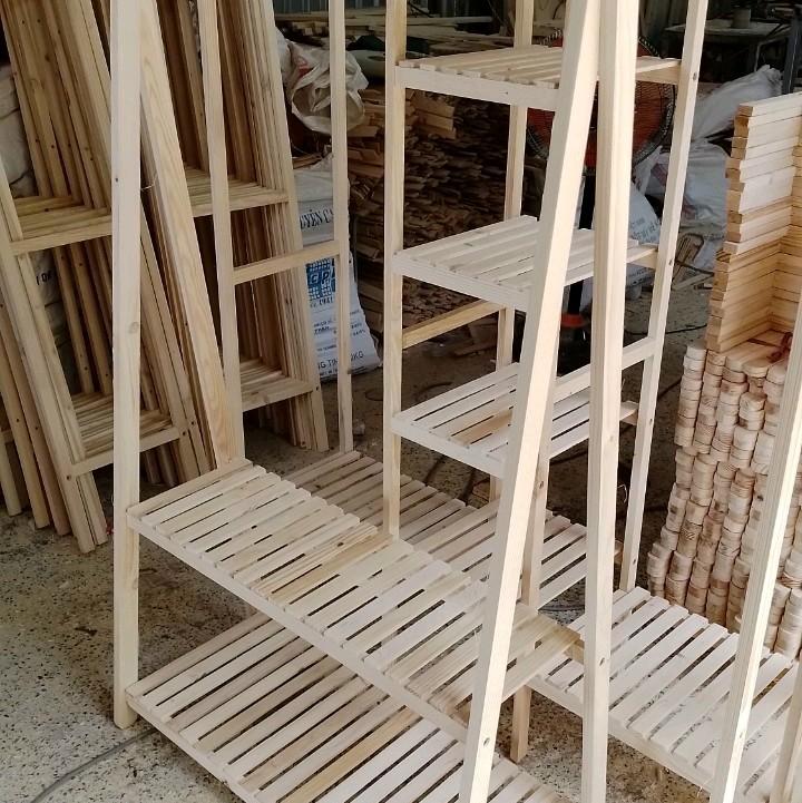 Kệ treo quần áo A 2 tang T'Ha decor 3