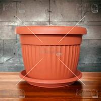 Gambar Claris Garden 5835 Florence Pot Tanaman Kebun Taman + Tatakan 14,5L dari The Kingdom Shop Kota Administrasi Jakarta Utara 2 Tokopedia