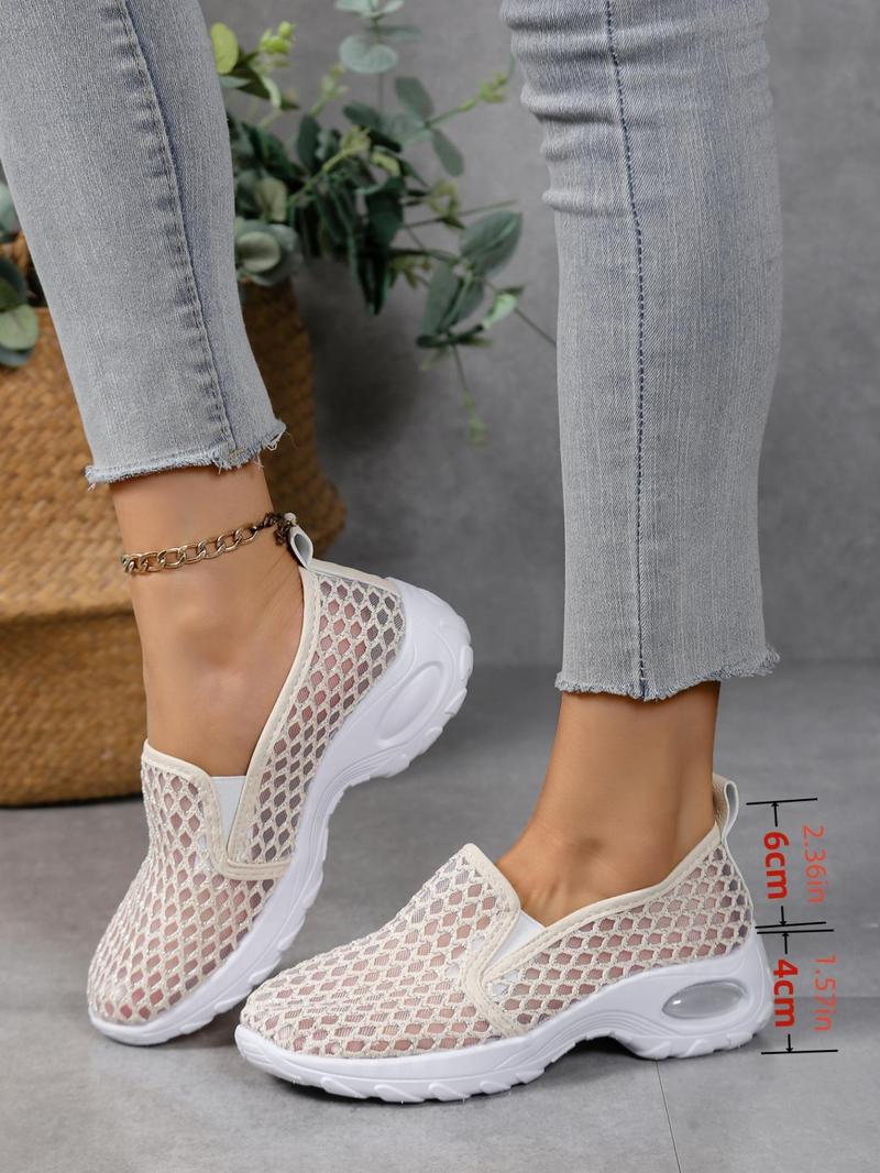 Product Introduction of Women's Fashionable Breathable Mesh Slip on Sandals, Casual Comfortable Sandals for Summer, Lightweight Breathable Shoes for Daily Wear, Girl 8