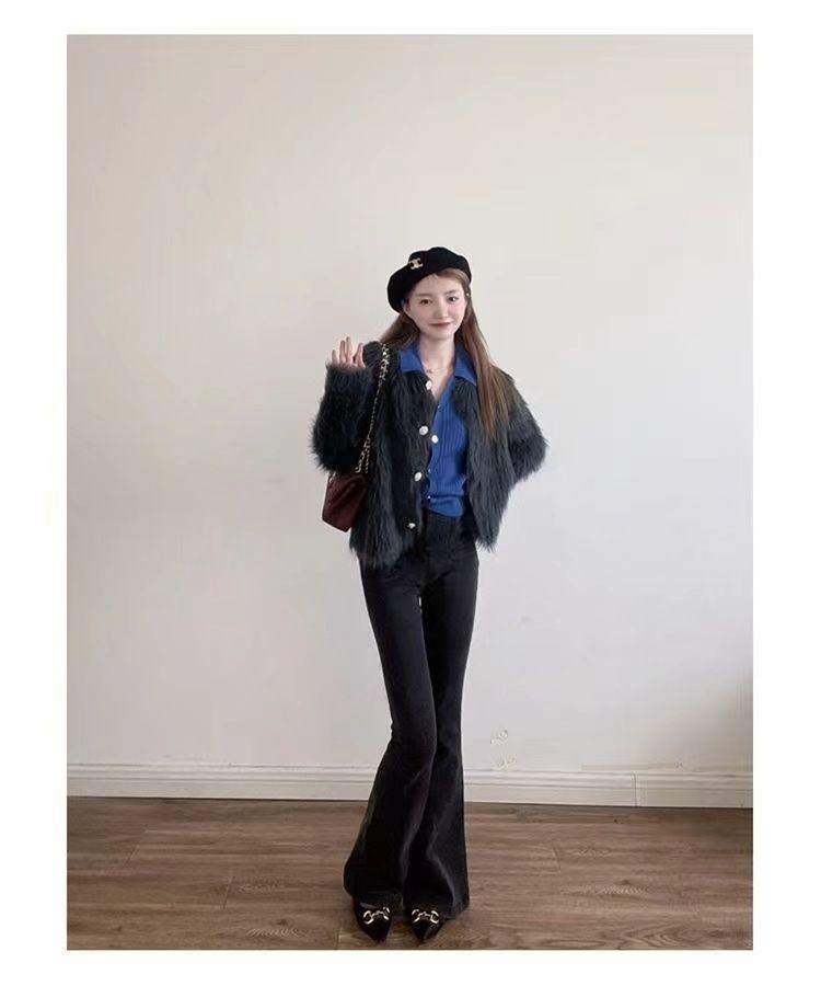 Product Introduction of Áo Khoác Len Cardigan Dệt Kim, Len Giống Lông Chồn, Dành Cho Nữ, Quần Áo Mùa Thu Và Mùa Đông, Dày Dặn, Hàng Mới Về, Ngắn, Ngắn, Mềm Mại Và Nếp, Sản Phẩm Châu Âu Phổ Biến Năm 2025 10
