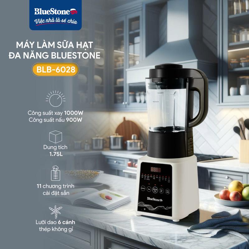 Máy Làm Sữa Hạt Đa Năng BlueStone BLB-6028 1.75 Lít 1000W