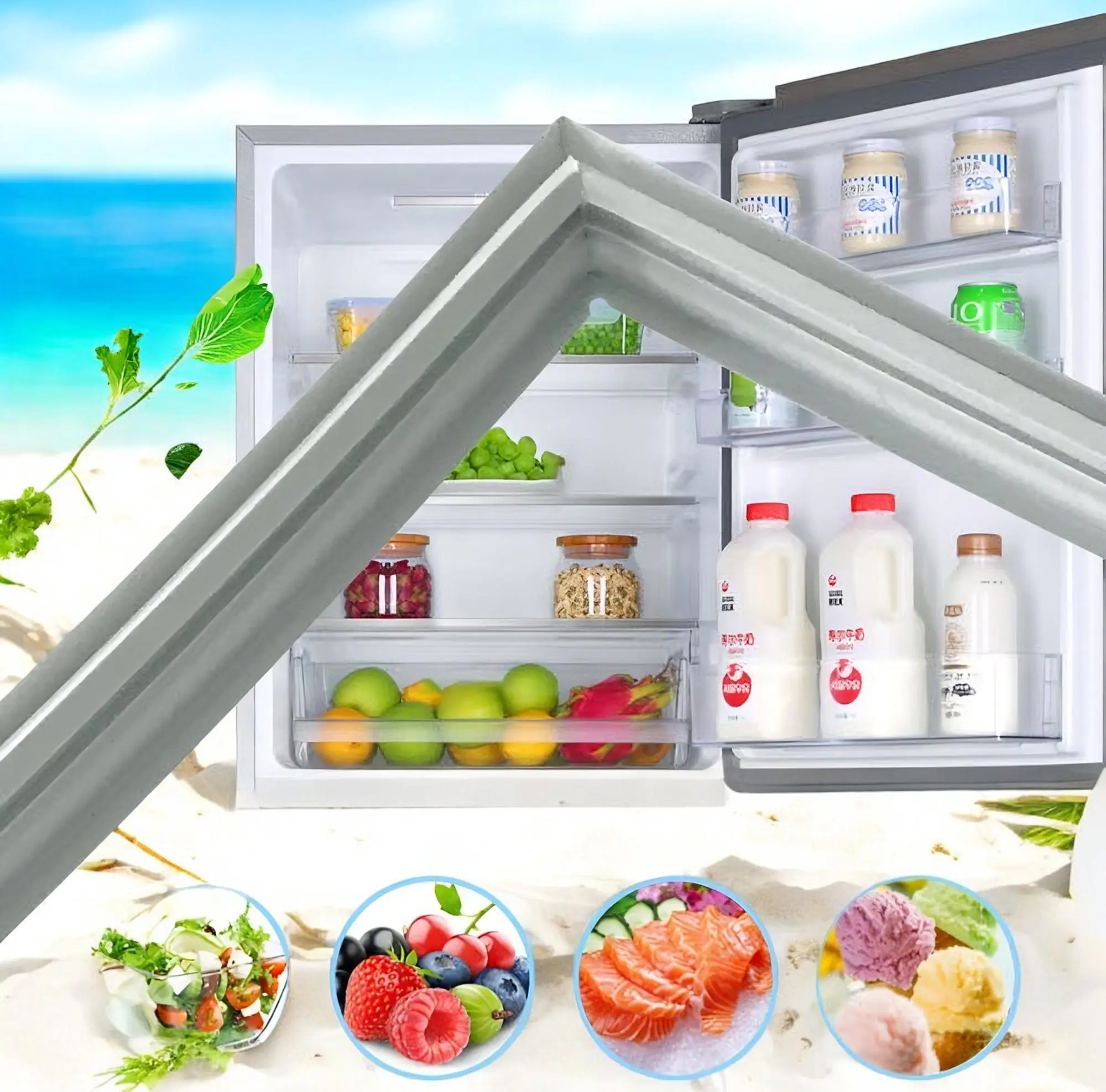 Ron cửa cho tủ lạnh Pana Model NR- BJ176