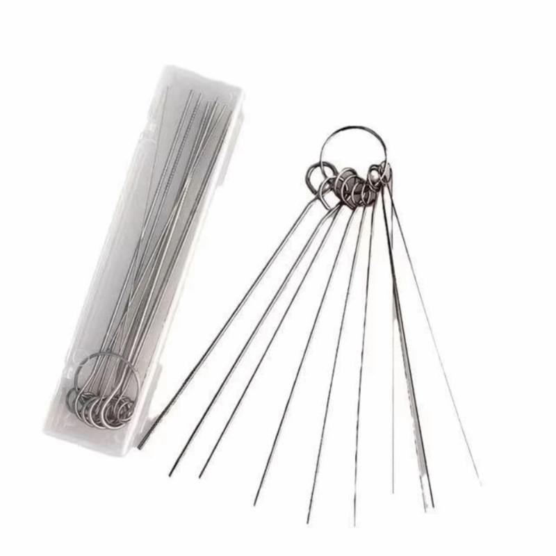 GlamourZone2 10 cái/hộp Mới 0,4-1,6mm Kim xuyên thép không gỉ Dụng cụ vệ sinh vòi hoa sen Đầu vòi hoa sen Bộ bàn chải kim loại không gỉ Nạo vét Cắt hàn Mỏ hàn xuyên kim dành cho dụng cụ vệ sinh phòng tắm