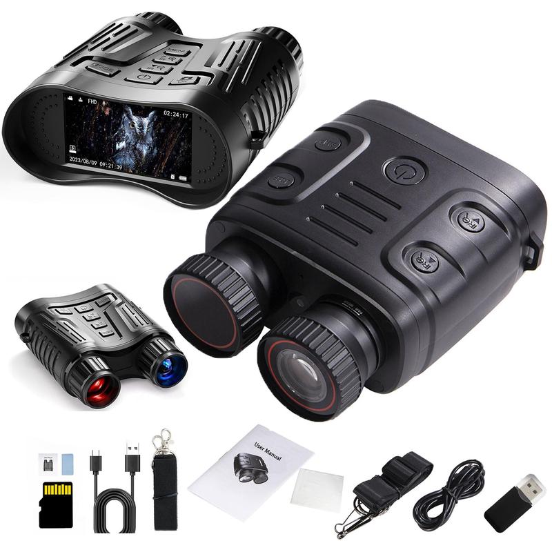 Product Introduction of 1080P Binocular Infrared Night-Vision Device, 5X Binocular Day Night Use Photo Video Taking Digital Zoom for Hunting Boating 8