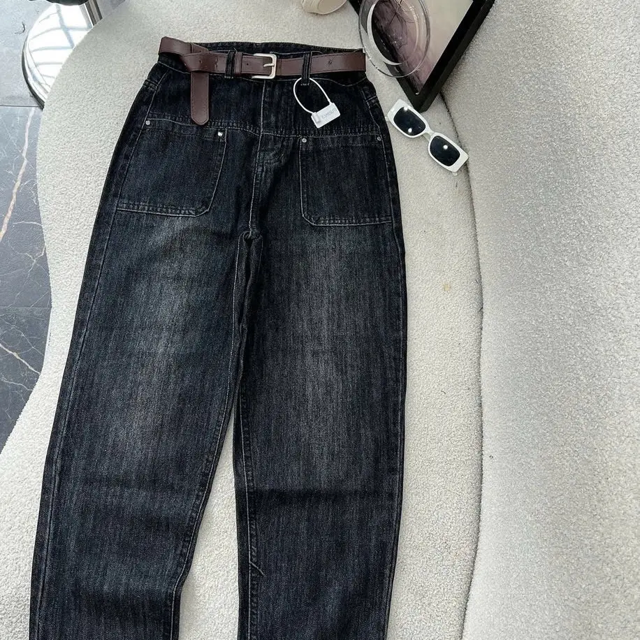 QUẦN JESN NỮ DÁNG BAGY/FROM ĐẸP CÓ ĐỘ CO DÃN NHẸ /MÀU TIÊU PHỐI TÚI TRƯỚC Jean
