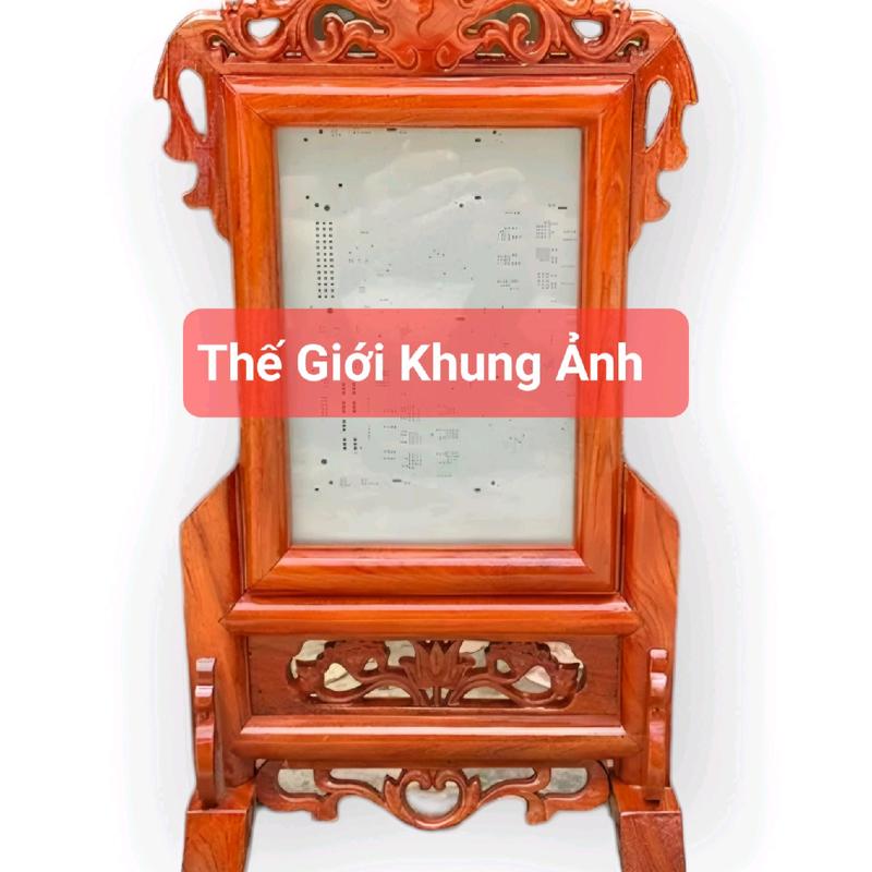 Hỗ trợ miễn phí in ảnh - Khung ảnh thờ cao cấp đủ kích thước - Gỗ Hương 100%