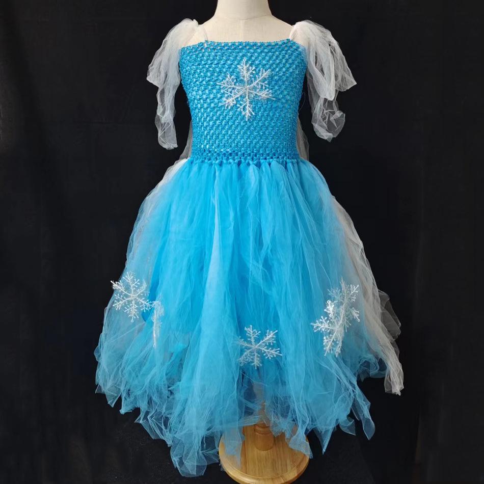 Frozen Little Sequin Elsa Princess Dress Elsa Long Sleeve Dress Halloween  Costume Full Set Accessories - TikTok Shop Singapore