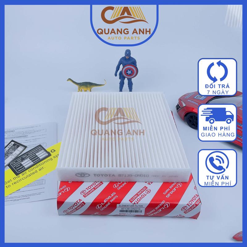 Lọc gió điều hòa, máy lạnh xe Vios, Innova, Fortuner, Veloz, Altis,Yaris,Camry, Raize(Mã: 8713906060/871390N010)