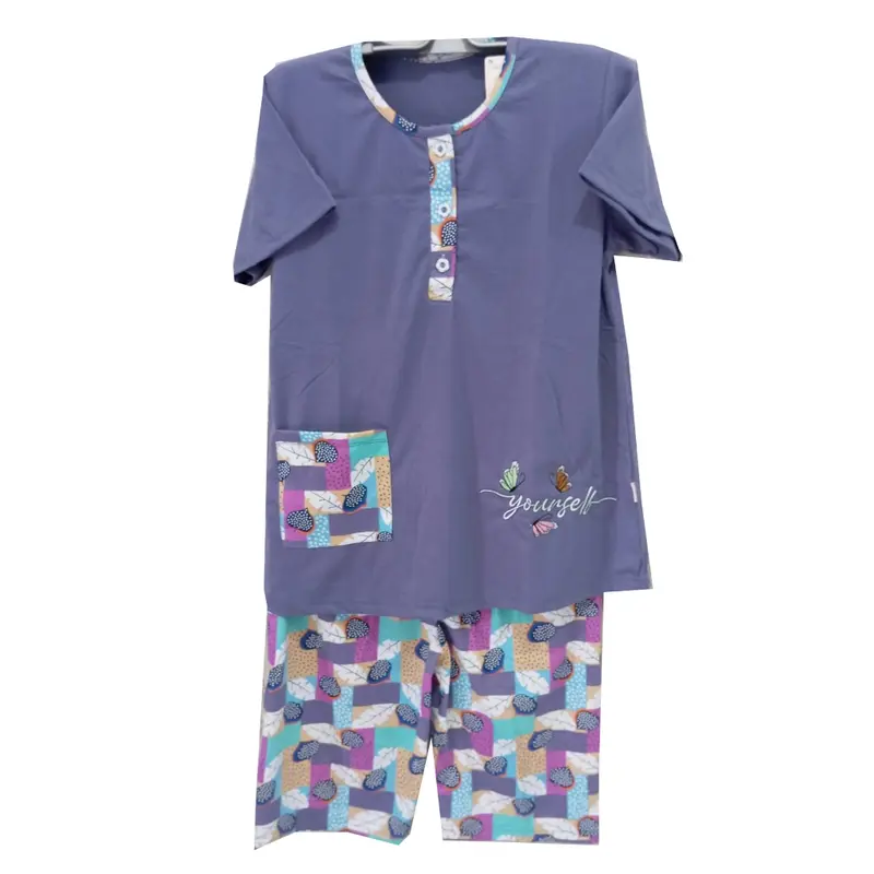 Babydoll -  Baju Tidur Lorita Piyama 3/4 Ukuran Standard Lengan Pendek - Piyama Setelan Wanita Celana Pendek Satin Panjang Katun baju tidur  merk 7