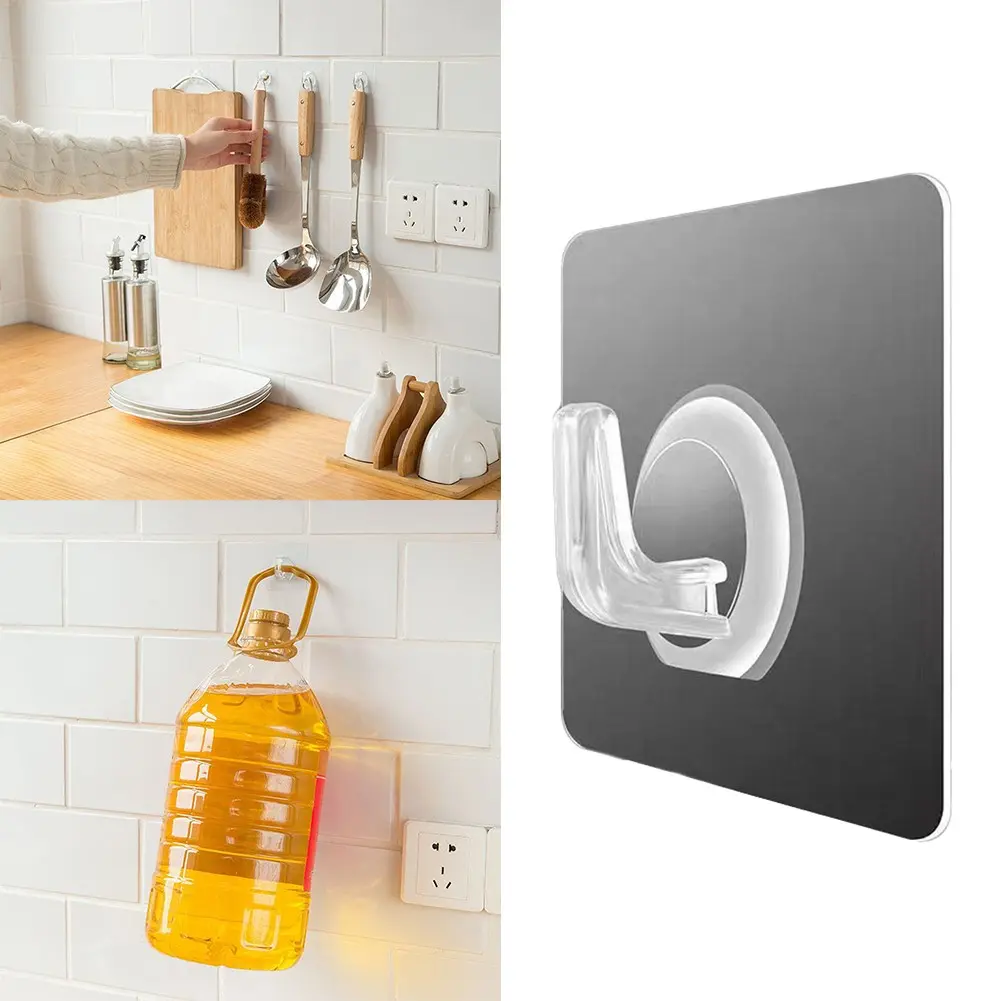 Wall Hook Strong   Transparent Suction Cup Heavy Load Rack
