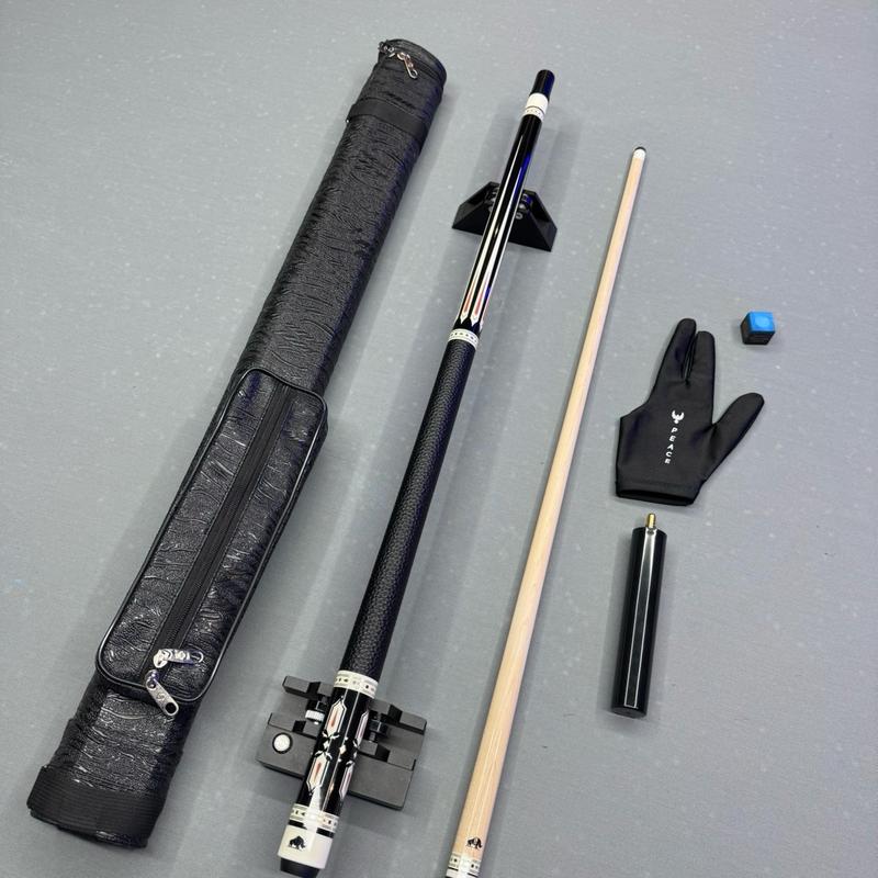 Combo Gậy Rhino Ngọn Maple Thuần Mộc Với Đầy Đủ Phụ Kiện : Bao Da , Găng Tay , Nơ Và Chuôi Nối