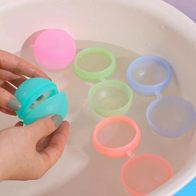 Product Introduction of Magnetic Waterfall Balls Soft Reusable Water Balloons Self Sealing Silicone Party Pool Water Games 12