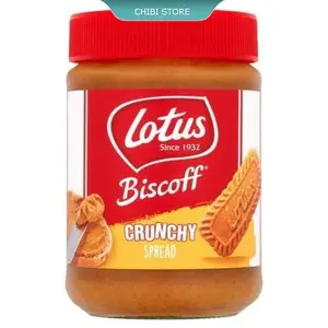 cs AD Lotus Biscoff - Crunchy Spread 380 gr - Selai Biskuit Speculoos - 1 x 380 gr