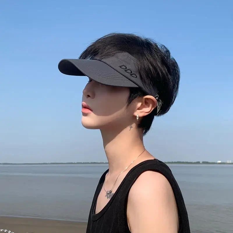 Men's sun hat, outdoor running, breathable summer sun hat, summer style sun hat, women's empty top hat, trendy tennis hat