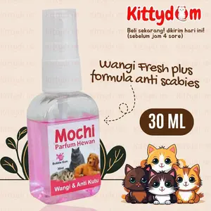 KITTYDOM Parfum Hewan Anti Bakteri Jamur Scabies Isi 30ml Parfum Hewan Anjing Kelinci Hamster Sugar Glider Pet Parfume Pengharum Hewan Peliharaan