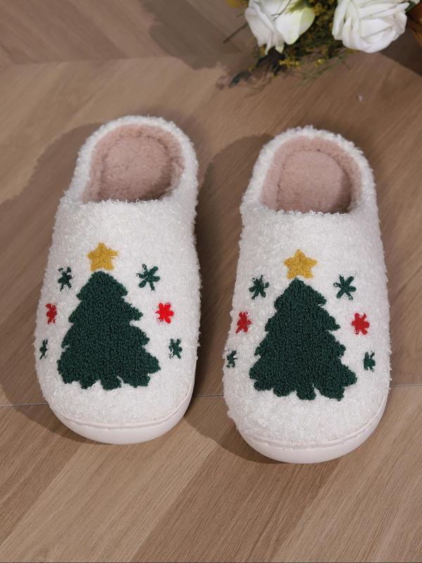 Women's Cute Bowknot Design Plush Slippers, Casual Soft Comfortable Home Slippers, Warm Slippers for Indoor & Outdoor Use for Fall & Winter 3