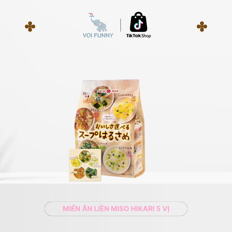 Miến Ăn Liền Nội Địa Nhật Miso Hikari 10 Phần 5 Vị