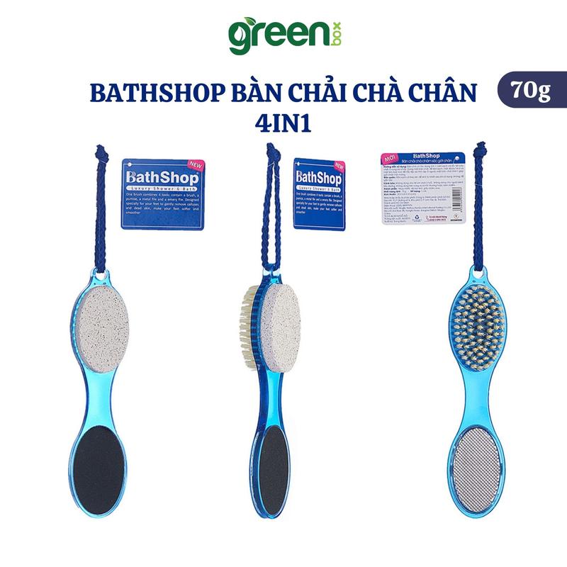  Bàn Chải Chà Gót Chân BATHSHOP Chăm Sóc Gót Chân 4in1 Cao Cấp 70g 