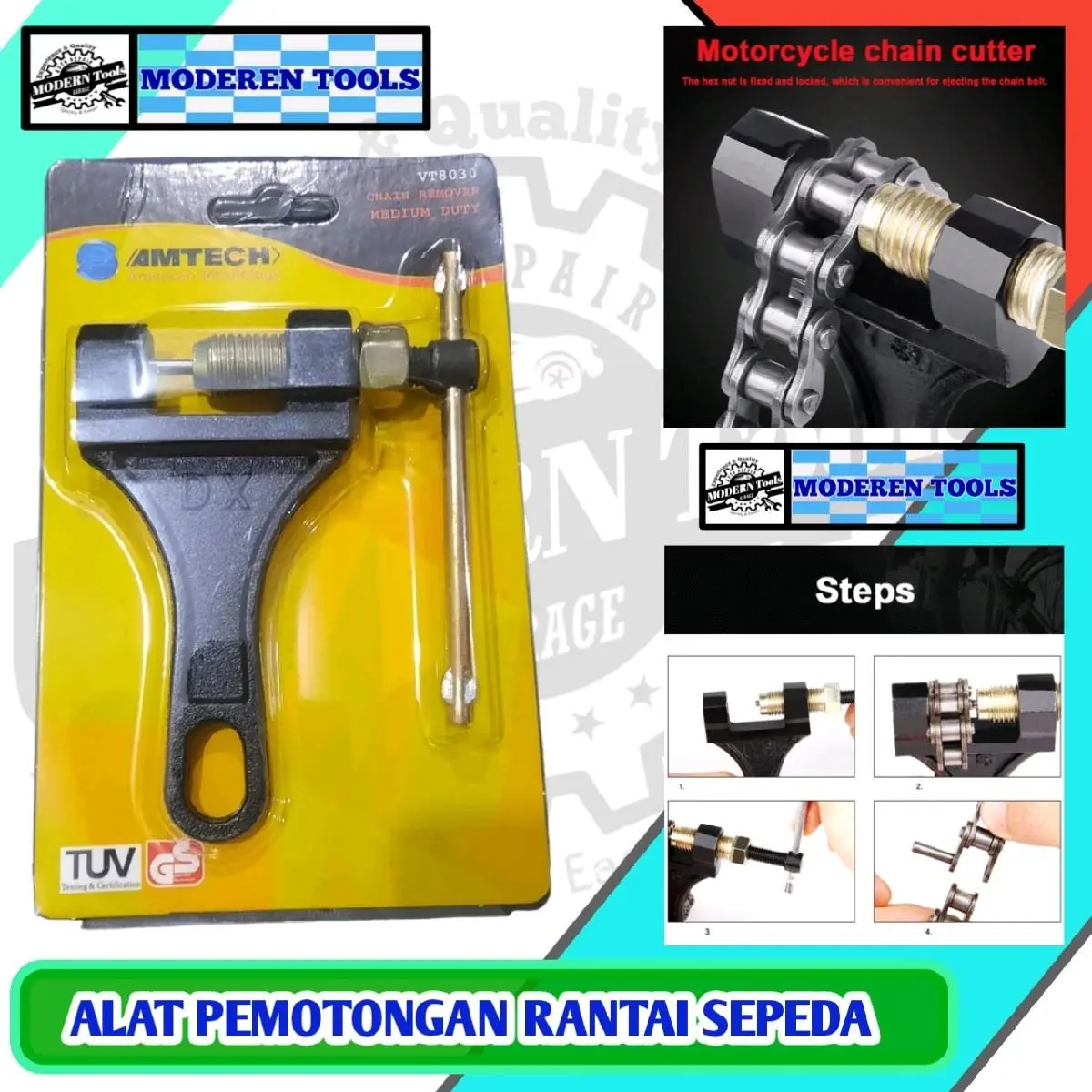 Alat Potong Pemotong Rantai Sepeda Motor Chain Breaker 420 428 530 - HF99268