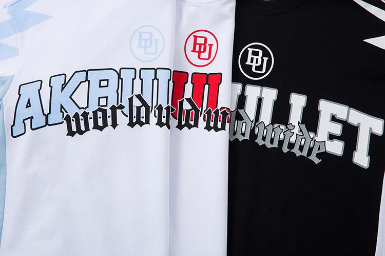 Product Introduction of AKanbullet Summer New Pure Cotton Short Sleeve T-Shirt American Style Jersey Trend Brand High-Quality Heavyweight Printed T-Shirt 12