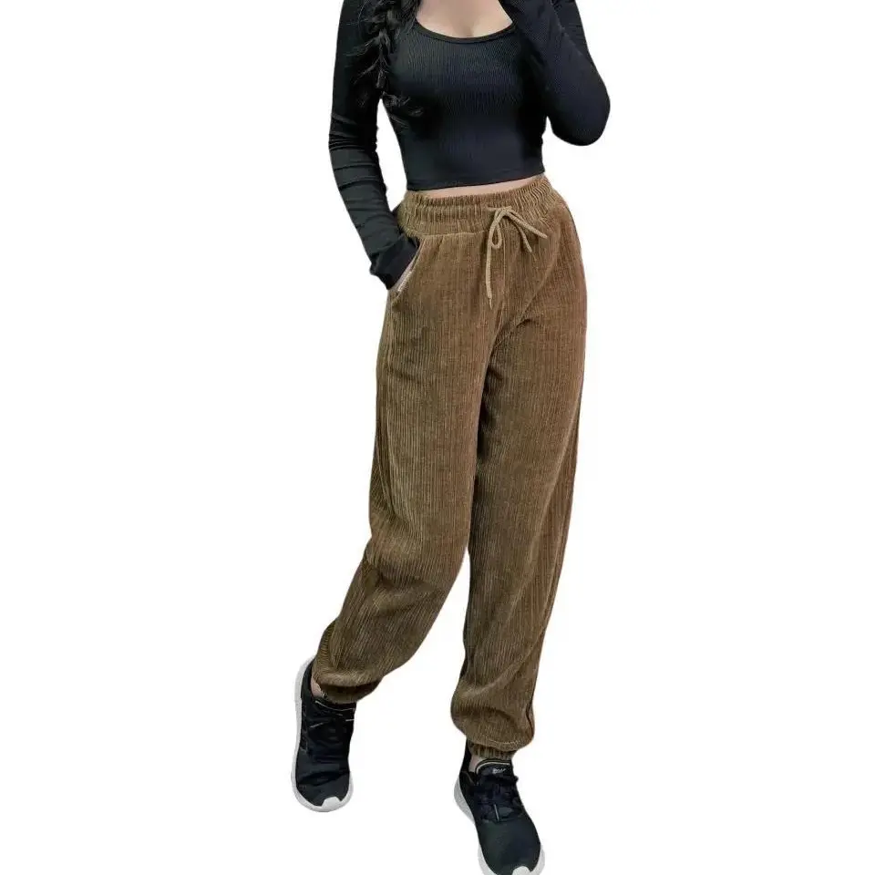 Quần nhung tăm bo lai thời trang cá tính, đủ size, đủ màu lựa chọn mã 92- Xưởng May Long Ty Nữ Pants Women
