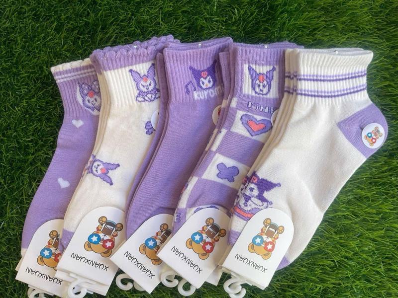 Product Introduction of Bộ 10 đôi tất cho bé gái Kuromi, size S/M/L, chất liệu cotton co giãn 4 chiều 9
