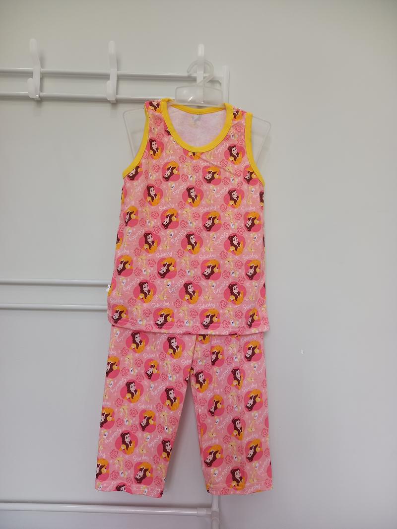 Product Introduction of Kids terno sando pajama for girls  (6 mos. - 8 years old) | Available in many different cartoon characters | Disney Princess COTTON 18