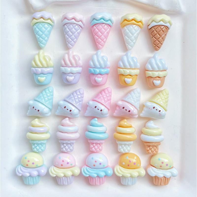 Set charm que kem dễ thương, phụ kiện handmade mini cho đồ chơi slime và móng-Charm Lumi 7