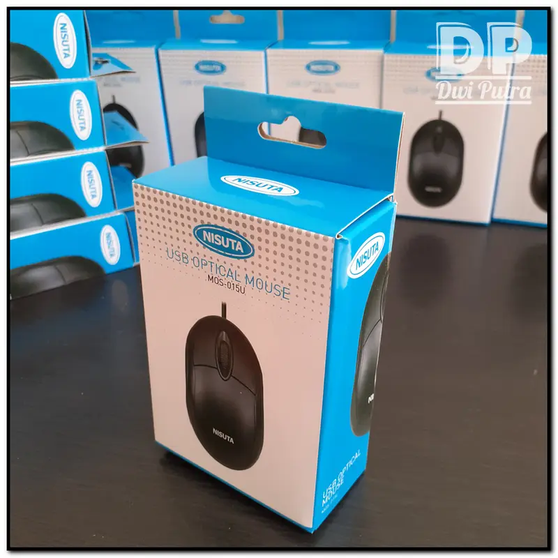 MOUSE MIKUSO MOS-015U // USB OPTICAL KABEL CABLE // MOS 015U MOUSE RINGAN KECIL MINI PORTABLE 1