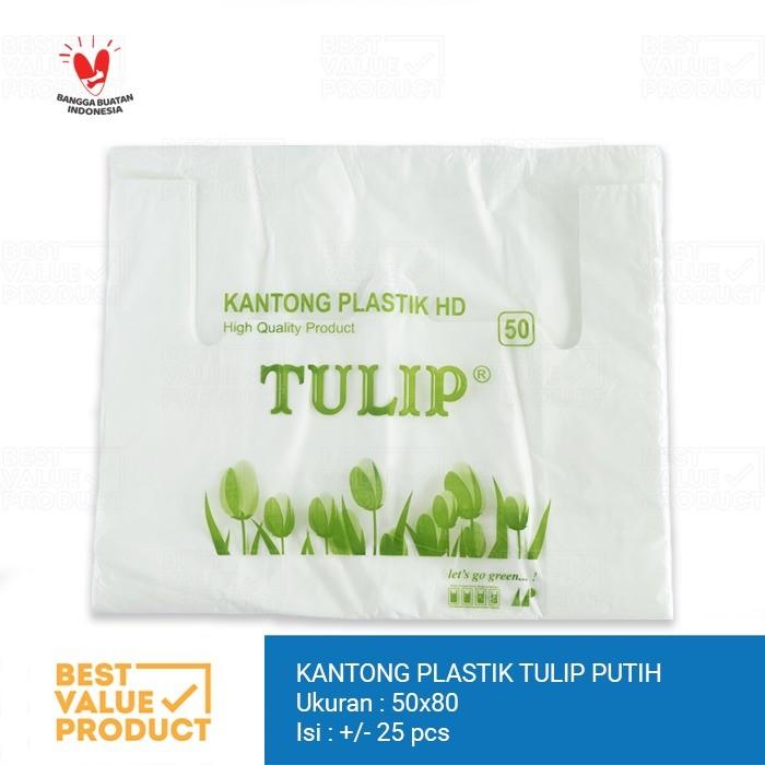 Gambar Kantong Kresek 50 TULIP Putih / Kantong plastik Go Green HD Online dari bestvalueproduct Kota Bandung Tokopedia
