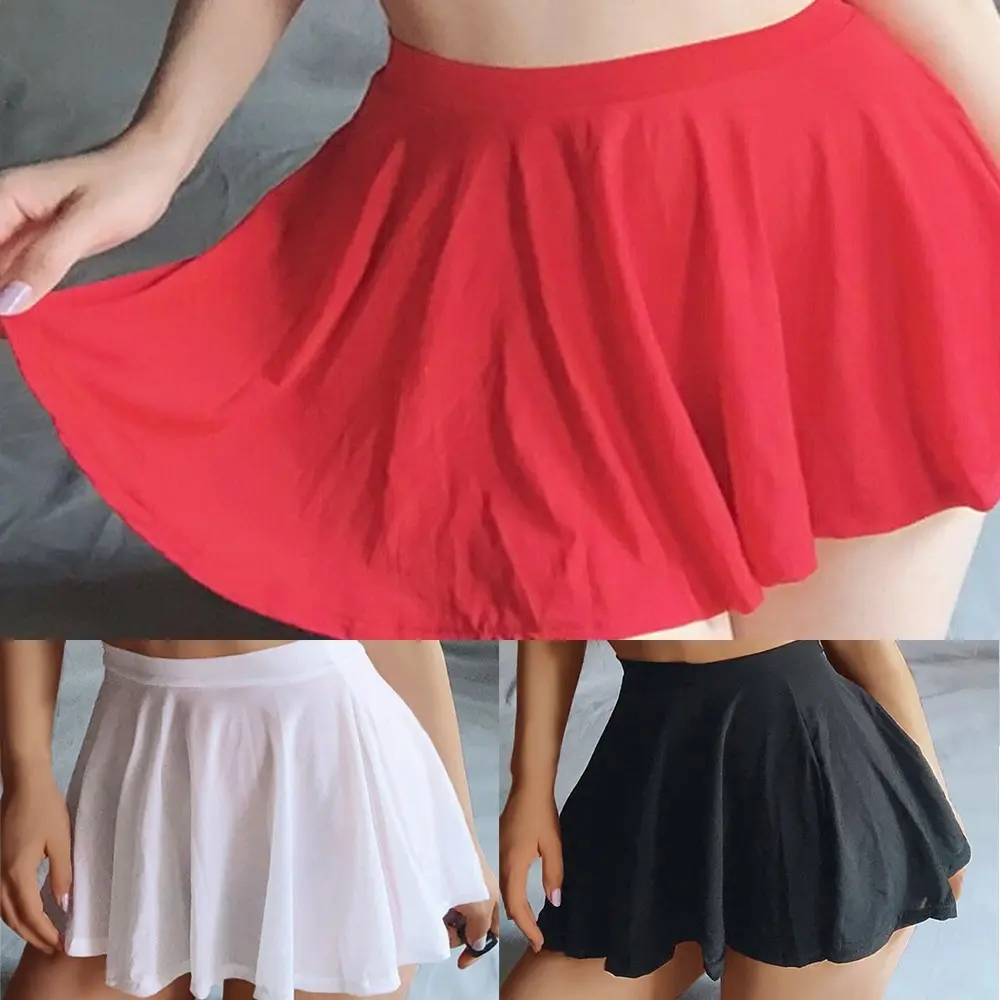 Váy xếp ly, dành cho nữ, hình chữ A, Đồ Lót gợi cảm, Váy xuyên thấu